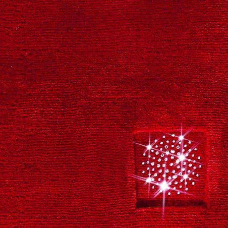 tappeto moderno Swarovski Princess red cm.170x240