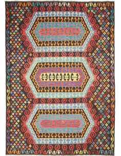 Kilim 206x289 Cm Kilim, Afghanistan, Hand-carded Wool warp: