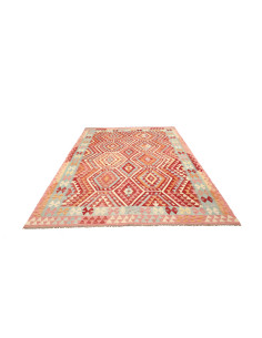 Kilim 197x282 Cm Afghan Kilim, Hand-carded Wool cotton 2