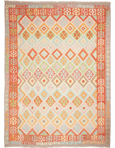 Kilim 216x294 Cm Kilim, Afghanistan, Hand-carded Wool warp:
