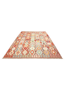 Kilim 210x284 Cm Kilim, Afghanistan, Hand-carded Wool warp: 2