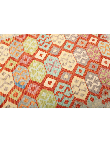 Kilim 201x289 Cm Kilim, Afghanistan, Hand-carded Wool warp: