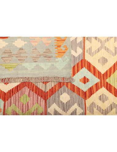 Kilim 201x289 Cm Kilim, Afghanistan, Hand-carded Wool warp: