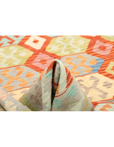 Kilim 201x289 Cm Kilim, Afghanistan, Hand-carded Wool warp: