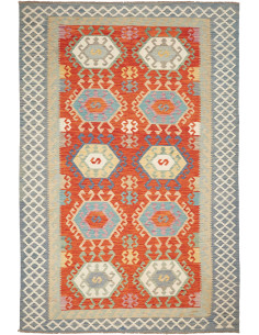 Kilim 206x308 Cm Kilim, Afghanistan, Hand-carded Wool warp: