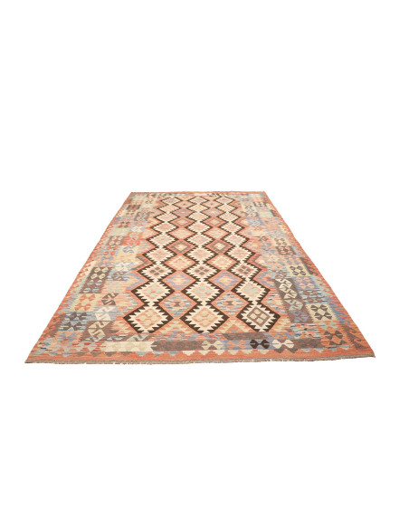 Kilim 202x296 Cm Kilim, Afghanistan, Hand-carded Wool warp: