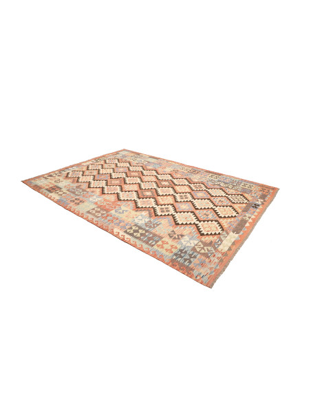 Kilim 202x296 Cm Kilim, Afghanistan, Hand-carded Wool warp: