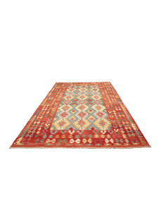 Kilim 203x300 Cm Kilim, Afghanistan, Hand-carded Wool warp: 2
