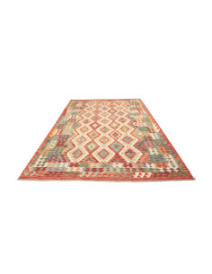 Kilim 205x293 Cm Afghan Kilim, Hand-carded Wool, Density 2