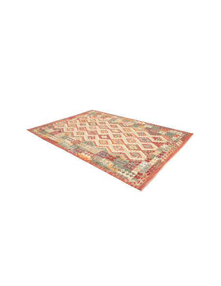 Kilim 205x293 Cm Afghan Kilim, Hand-carded Wool, Density
