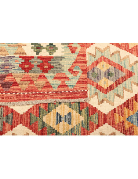Kilim 205x293 Cm Afghan Kilim, Hand-carded Wool, Density
