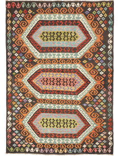 Kilim 178x248 Cm Kilim Afghanistan Hand-carded Wool Cotton