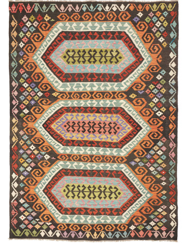 Kilim 178x248 Cm Kilim Afghanistan Hand-carded Wool Cotton