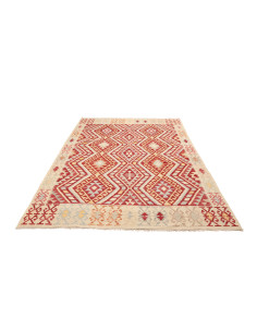 Kilim 182x242 Cm Kilim, Afghanistan, Hand-carded Wool warp: 2