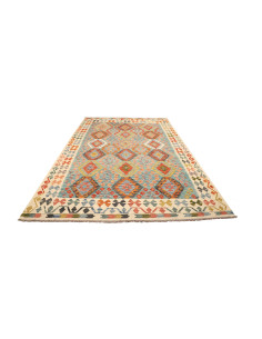 Kilim 204x306 Cm Kilim, Afghanistan, Hand-carded Wool warp: 2