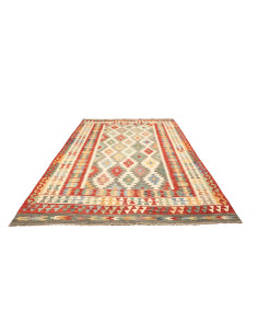 Kilim 205x290 Cm Kilim Afghan. Hand-carded Wool warp: 2