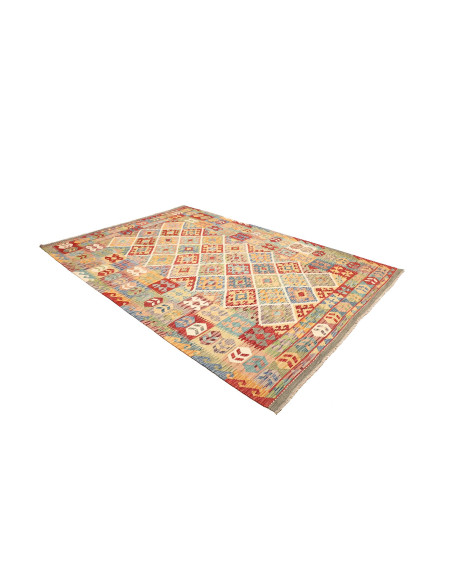 Kilim 203x287 Cm Kilim Afghanistan, Hand-carded Wool,