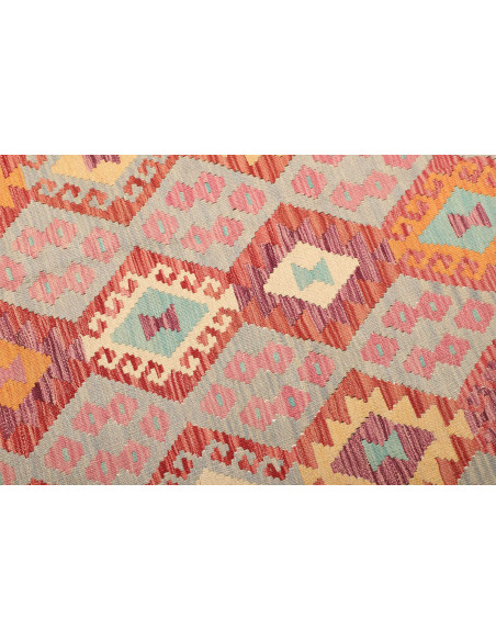 Kilim 177x246 Cm Kilim Afghano, Lana Cardata A Mano,