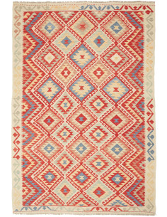 Kilim 167x244 Cm Kilim Afghanistan, Hand-carded Wool cotton