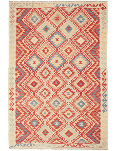 Kilim 167x244 Cm Kilim Afghanistan, Hand-carded Wool cotton