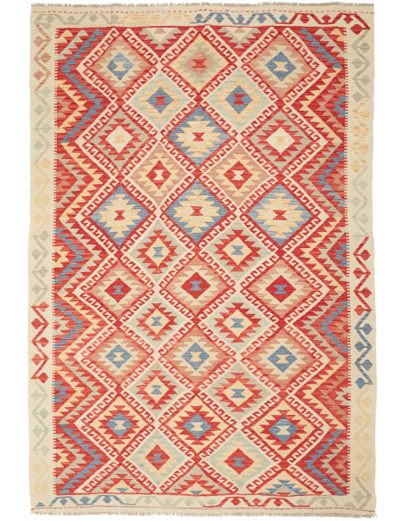 Kilim 167x244 Cm Kilim Afghanistan, Hand-carded Wool cotton