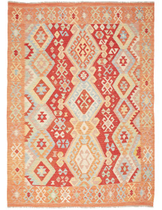 Kilim 182x248 Cm Kilim, Afghanistan, Hand-carded Wool warp:
