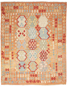 Kilim 188x230 Cm Kilim, Afghanistan, Hand-carded Wool warp: