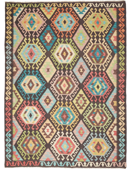Kilim 174x238 Cm Kilim Afghanistan Hand-carded Wool warp: