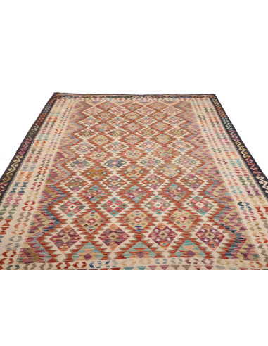 Kilim 198x294 Cm Kilim, Afghanistan, Hand-carded Wool warp: