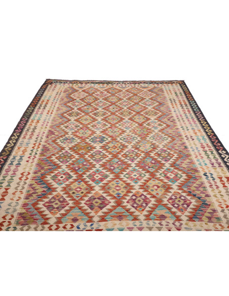 Kilim 198x294 Cm Kilim, Afghanistan, Hand-carded Wool warp: