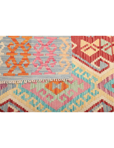 Kilim 154x190 Cm Kilim, Afghanistan, Hand-carded Wool warp: