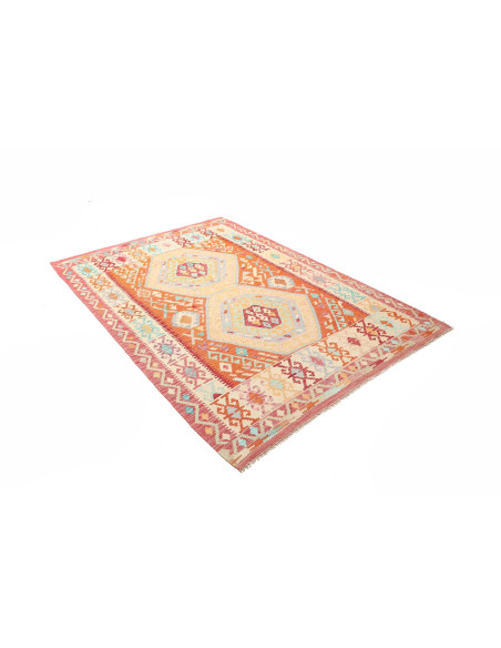 Kilim 158x215 Cm Kilim Afghanistan Hand-carded Wool warp