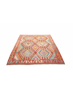 Kilim 153x192 Cm Kilim, Afghanistan, Hand-carded Wool warp: 2