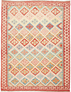 Kilim 158x204 Cm Kilim Afghanistan Hand-carded Wool, Cotton
