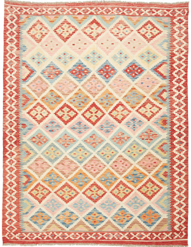 Kilim 158x204 Cm Kilim Afghanistan Lana Cardata A Mano,
