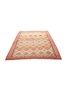 Kilim 158x204 Cm Kilim Afghanistan Hand-carded Wool, Cotton 2