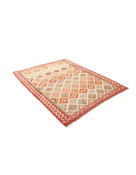 Kilim 158x204 Cm Kilim Afghanistan Lana Cardata A Mano,
