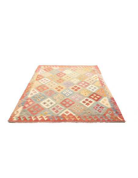 Kilim 154x200 Cm Kilim, Afghanistan, Hand-carded Wool warp: