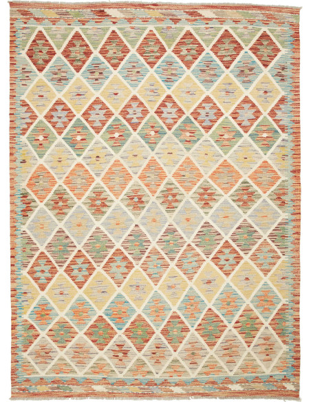 Kilim 160x212 Cm Kilim Afghanistan Lana Cardata A Mano