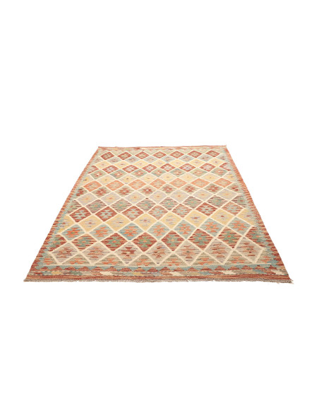 Kilim 160x212 Cm Kilim Afghanistan Lana Cardata A Mano