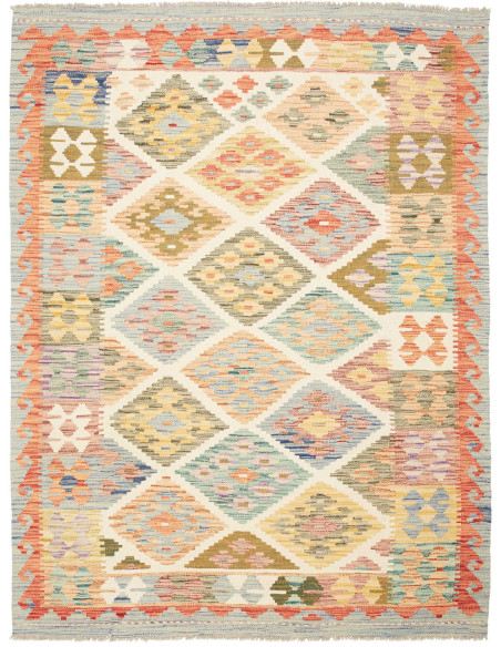 Kilim 148x201 Cm Kilim Afghanistan Lana Cardata A Mano