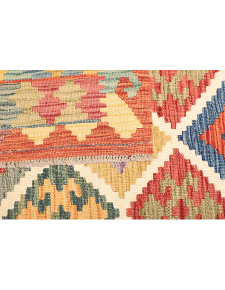 Kilim 151x200 Cm Kilim, Afghanistan, Lana Cardata A Mano,