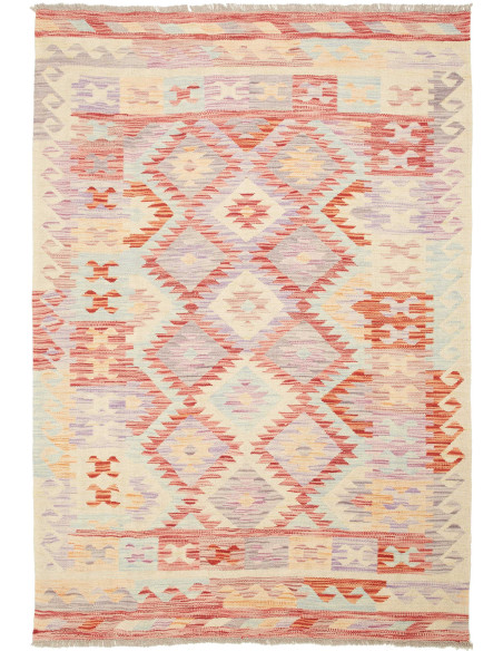 Kilim 143x207 Cm Kilim Afghanistan Lana Cardata A Mano
