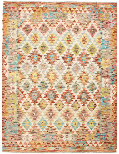Kilim 154x204 Cm Kilim, Afghanistan, Lana Cardata A Mano
