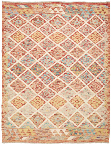 Kilim 155x202 Cm Kilim, Afghanistan, Hand-carded Wool warp: