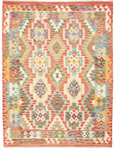 Kilim 157x197 Cm Kilim, Afghanistan, Lana Cardata A Mano,