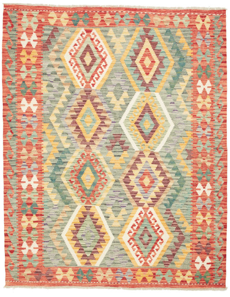Kilim 158x198 Cm Kilim Afghanistan, Hand-carded Wool