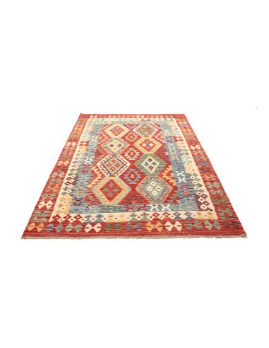 Kilim 154x209 Cm Kilim, Afghanistan, Lana Cardata A Mano,