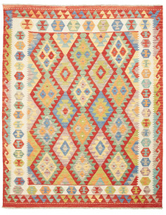 Kilim 158x194 Cm Kilim, Afghanistan, Hand-carded Wool warp: