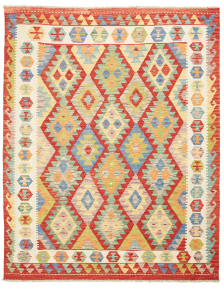 Kilim 158x194 Cm Kilim, Afghanistan, Hand-carded Wool warp: